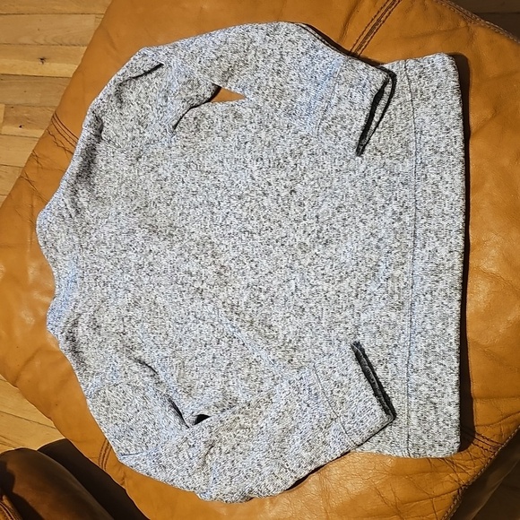 Crown & Ivy-Size 4-Kids Boys Gray Quarter-Zip Sweater - Picture 4 of 4